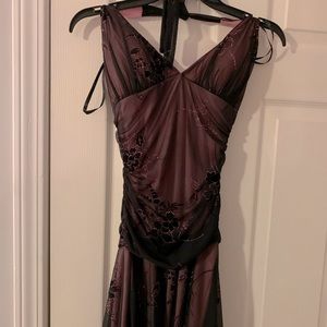 Juniors halter dress